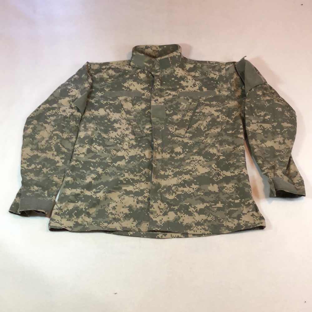 Coat Army Combat Uniform Size Large 50% Nylon 50% Cotton
